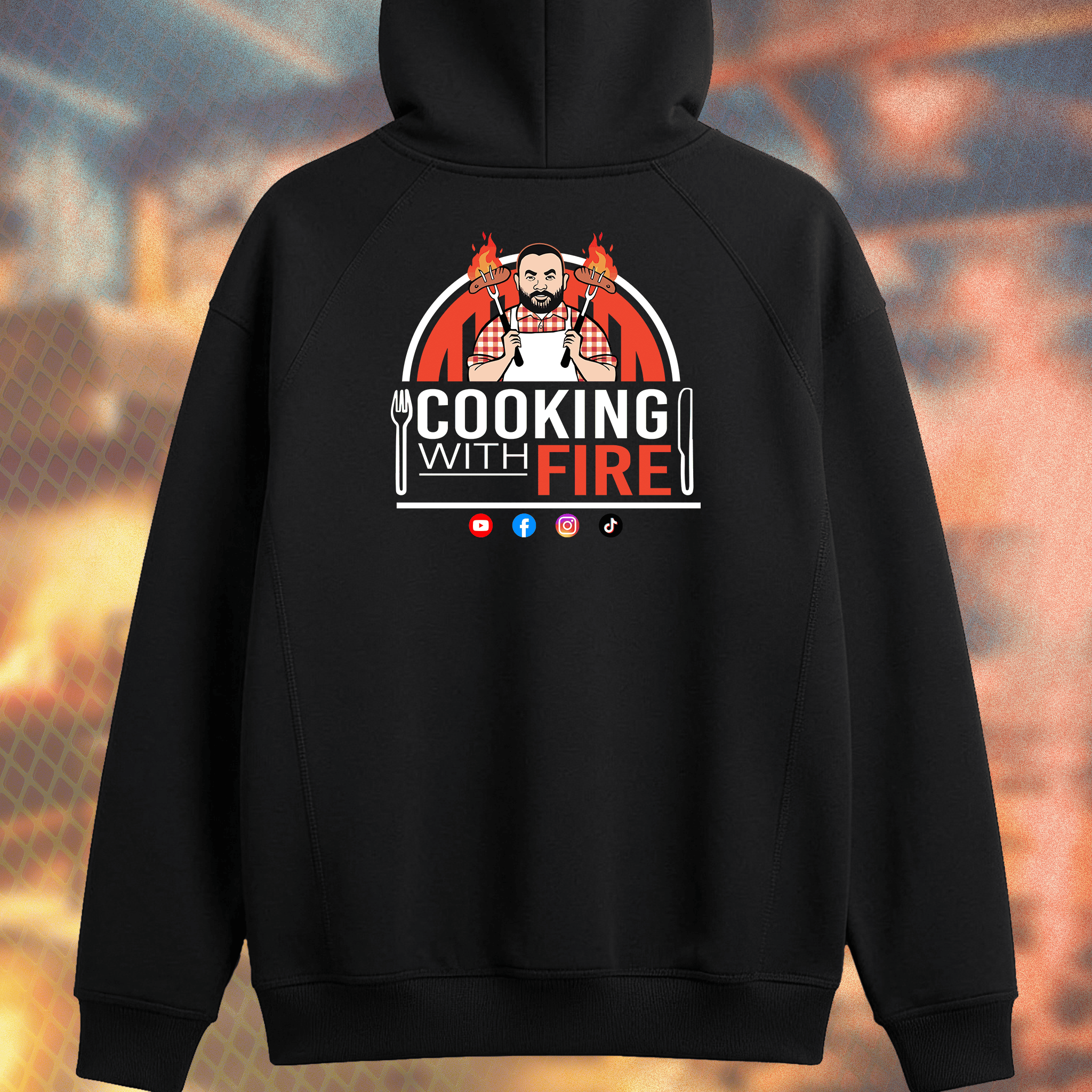 Cooking-With-Fire-hoodie-back-color