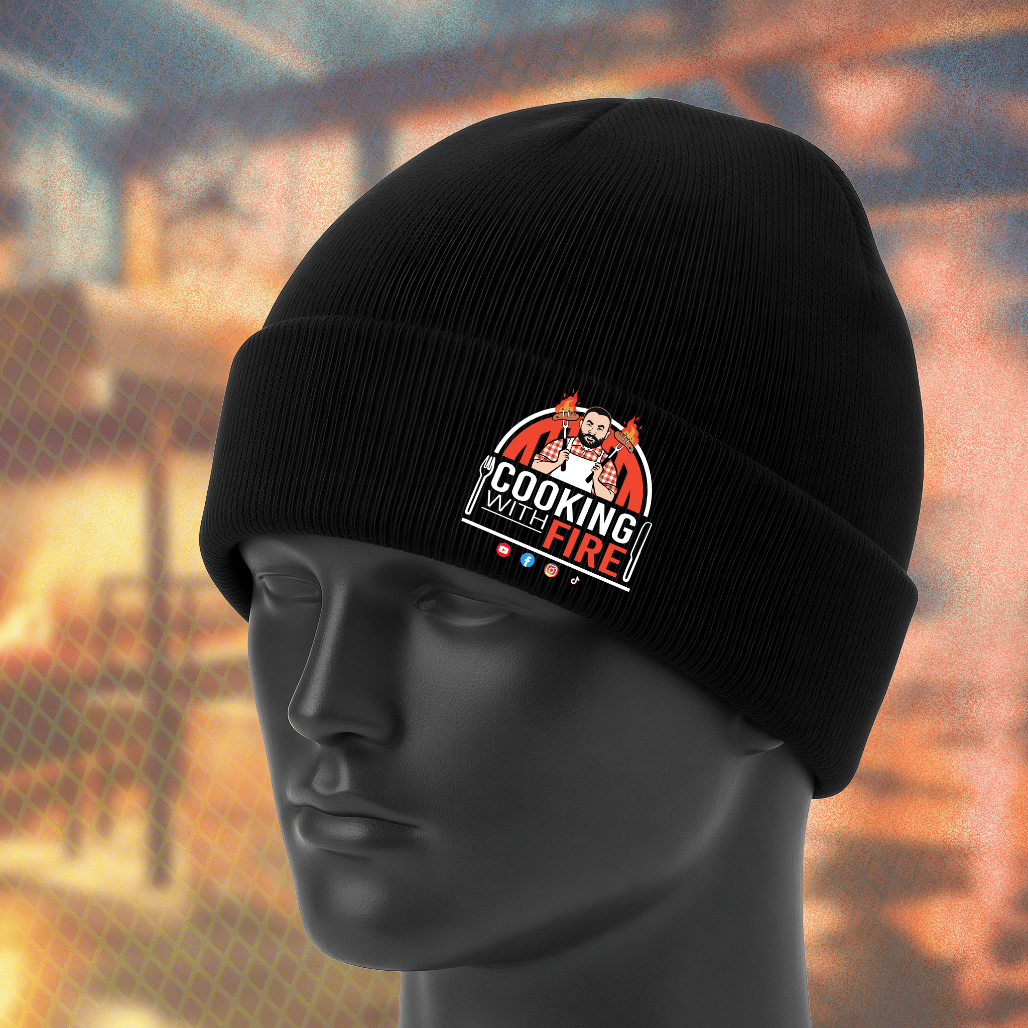 Cooking With Fire Signature_Beanie